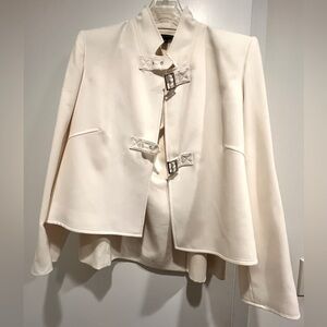 Anne Klein two piece white skirt suit set